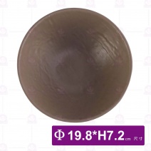 【HS】JQ1010陶面石紋圓碗8吋(內奶茶外黑)(6入/盒)
