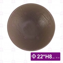 【HS】JQ1011陶面石紋圓碗9吋(內奶茶外黑)(6入/盒)