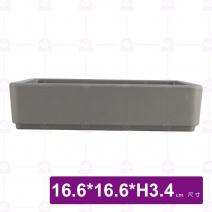【HS】JA512 陶面燒肉盒(灰)(6入/盒)