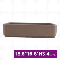 【HS】JA512 陶面燒肉盒(摩卡棕色)(6入/盒)