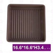 【HS】JA512 陶面燒肉盒(摩卡棕色)(6入/盒)