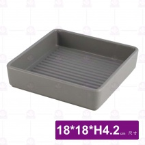 【HS】JA513 陶面燒肉盒(灰)(6入/盒)