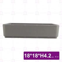 【HS】JA513 陶面燒肉盒(灰)(6入/盒)