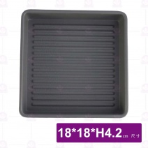 【HS】JA513 陶面燒肉盒(灰)(6入/盒)