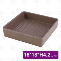 【HS】JA513 陶面燒肉盒(摩卡棕色)(6入/盒)