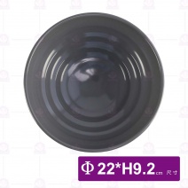 【HS】HS6603和風拉麵碗8.5吋(內灰外黑)(6入/盒)