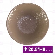 【HS】HS6606海螺拉麵碗8吋(內奶茶外黑)(6入/盒)