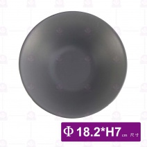 【HS】JQ1008陶面悠雅湯碗(內灰外黑)(10入/盒)