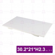 【HS】SK062長方平板13吋(瓷白加金)(6入/盒)