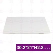 【HS】SK062長方平板13吋(瓷白加金)(6入/盒)
