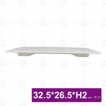 【HS】SK063長方平板13吋(瓷白加金)(6入/盒)