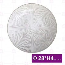 白鈞櫻花之戀圓形平盤11吋-Φ28xH4cm