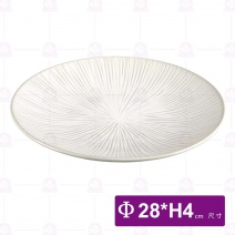 白鈞櫻花之戀圓形平盤11吋-Φ28xH4cm
