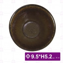 流川窯變 喇叭碟-Φ9.5xH5.2cm