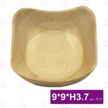【菊川本味】機洗橡膠木碟-9x9xH3.7cm