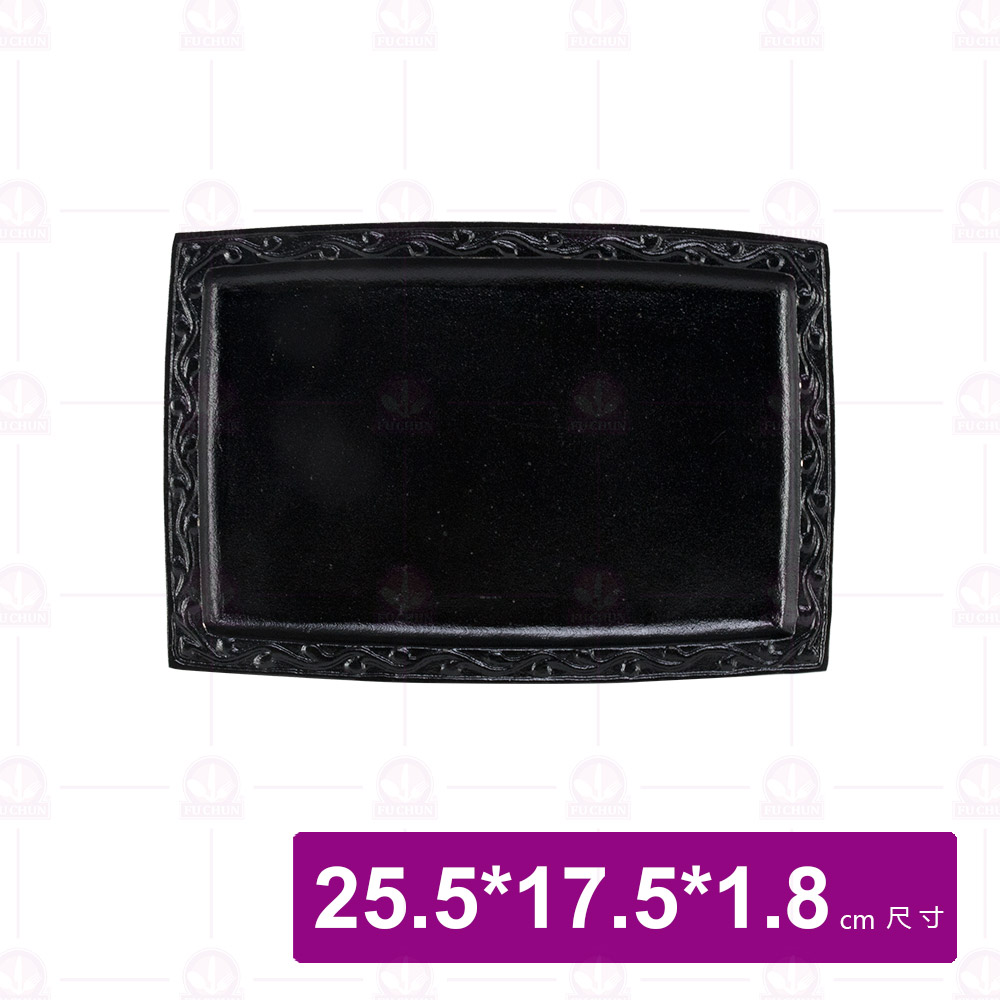 737#A-113鐵盤 25.5x17.5x1.8cm (無木板)