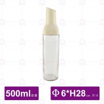 自動開蓋玻璃油壺(白)-500ml