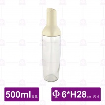 自動開蓋玻璃油壺(白)-500ml
