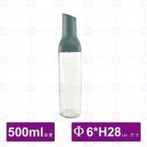 自動開蓋玻璃油壺(綠)-500ml