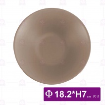 【HS】JQ1008 陶面悠雅湯碗(內奶茶色外黑)(10入/盒)