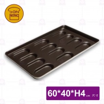 【三能】長條麵包烤盤12連(不沾)-60x40xH4cm