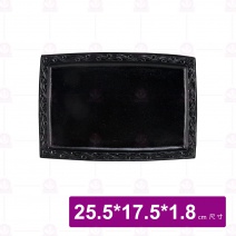 737#A-113鐵盤 25.5x17.5x1.8cm (無木板)