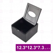 【菊川本味】黑木紋紙巾盒-正方(小) 12.3x12.3x7.3cm