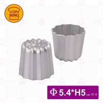 【三能】小花蛋糕模-5入(陽極) 圓徑5.4x5cm