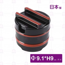 【日本製】薑片放置盒(黑配紅)(桶型)-Φ9xH9cn