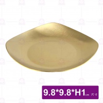 304韓式方盤(金)-9.8x9.8xH1cm