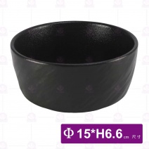 6吋石紋碗(黑)-Φ15xH6.6cm