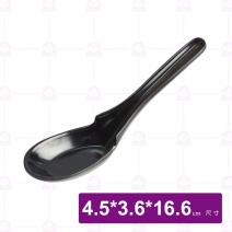 日式拉麵湯匙(黑)(60支/盒)-16.6cm