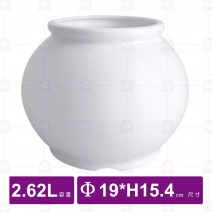 【全國磁器】TA155PY佛跳牆無蓋(白)-2.62L