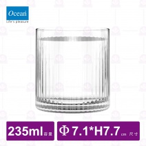 【Ocean】PULSE ROCK直線條杯-235ml