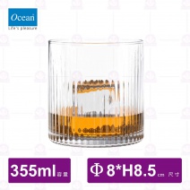 【Ocean】PULSE D-ROCK直線條杯-355ml