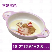 【Shunta金順代】PH2004小木偶雙耳卡通盤(20入/盒)