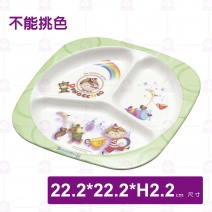 【Shunta金順代】PH803小木偶三格分餐盤(12入/盒)