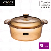 【美國康寧 CORELLE】VSD5晶彩透明鍋-5L