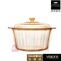 【美國康寧 Visions】Diamond晶鑽鍋 5L