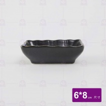 深海布紋長方醬碟 3.5吋 6x8cm