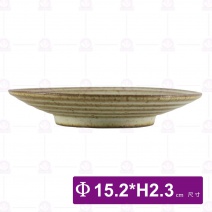 復刻汝窯6吋圓盤-Φ15.2xH2.3cm