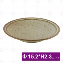 復刻汝窯6吋圓盤-Φ15.2xH2.3cm