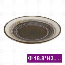 日荒引手繪7.5吋盤-Φ18.8xH3cm