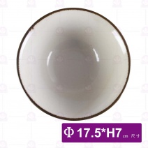 日荒引手繪7吋茶漬碗-Φ17.5xH7cm