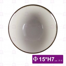 日荒引手繪6吋茶漬碗-Φ15xH7cm