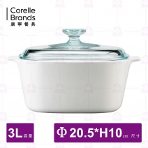 【美國康寧 CORELLE】CRE-A-3-N康寧鍋-3L