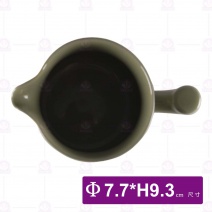 木把色釉奶杯(灰綠)-Φ7.7xH9.3cm