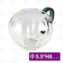 玻璃小南瓜茶海(綠)-5.5xH8cm