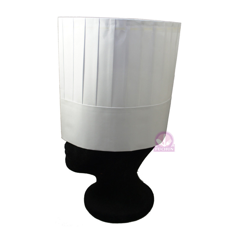 A300-9 白紙中高主廚帽 23cm (20入/包)