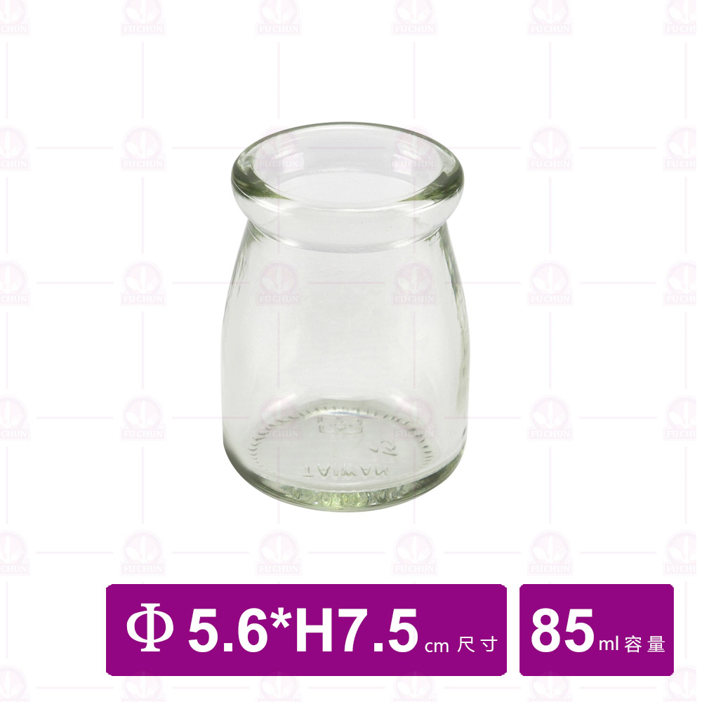 R13 布丁杯身(不附白蓋)85ml/5.6xH7.5cm(96入/箱)